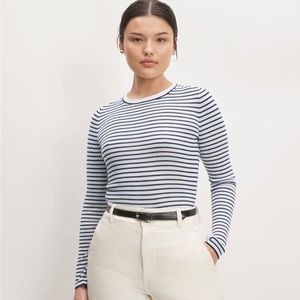 Everlane ultrafine merino ribbed crew